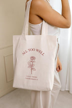 THE UMBRELLA STORE Tote bag, Cotton tote bag with pocket inside (all too well)