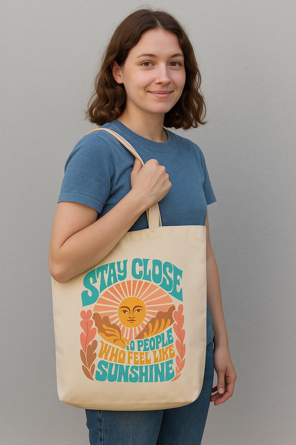 THE SACK CO. Canvas Tote Bags for Women with Zip, College Bag for Girls, 100% Organic Cotton Tote Bag for Shopping, Travel & beach bags for women