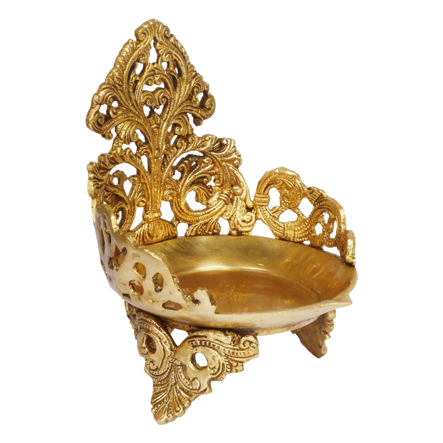 Artvarko Brass Traditional Urli Bowl Showpiece for Floating Flowers and Candles Home and Office Decoration Diwali Decoration Items/Diwali Gift
