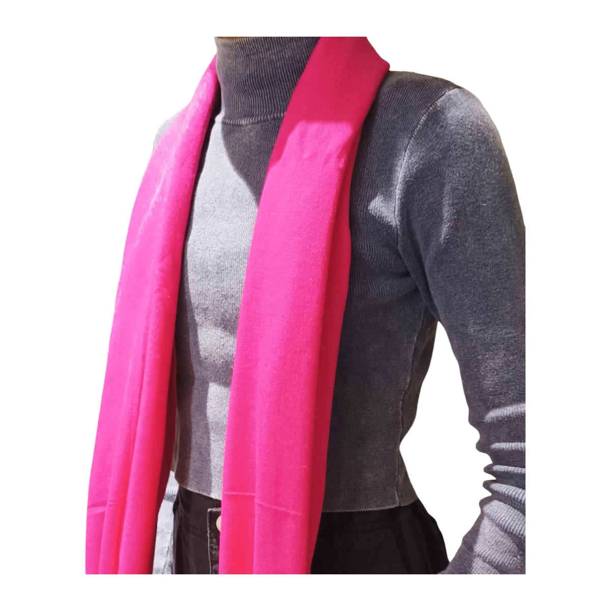 Graziemille Pure Pashmina For Women LIPSTICK PINK XL