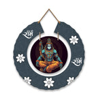Artvibes Bajrangbali Round Shape MDF Wooden Wall Art for Home Decoration | Spiritual Decor Items | Wall Art Paintings | Wall Poster | Wall Accents| Stylish Modern Artwork | Gift Items (WH_9811N)