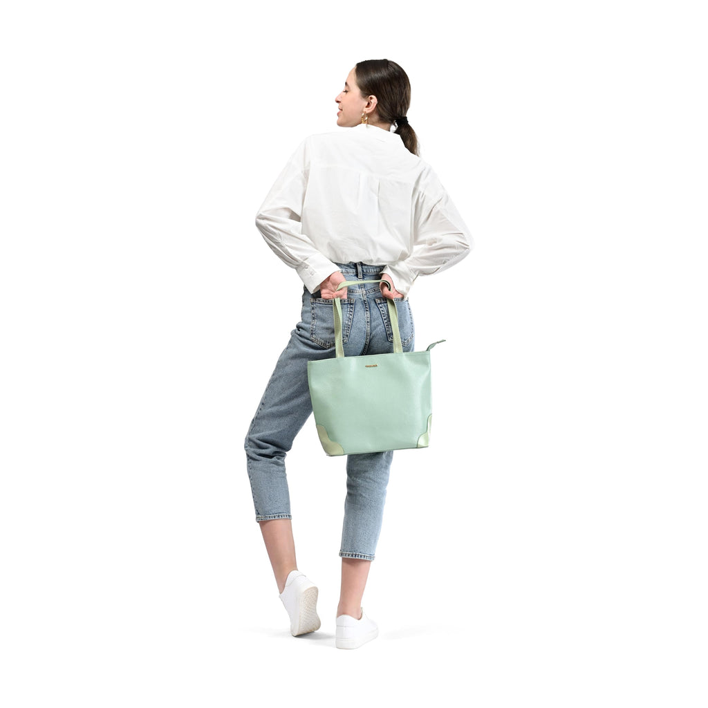 Fastrack Everyday Chic Tote Bag | Faux-Leather Women's Handbags | Tote for Casual Carry | Tote for Casual Carry