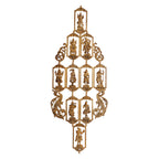 ARTVARKO Brass Dashavatara Dasavatharam of Lord Vishnu Statues Ten Incarnations Avatars Wall Hangings Idol Murti Home Puja Temple Gifts Height 29.5 Inches