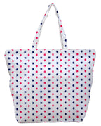 JEH BAGS Cotton Jute Shoulder Bag|Folding Button Bag|Printed Tote Shopping Bags|Market Travel large Bag - 52 x 2 x 45.5 cm
