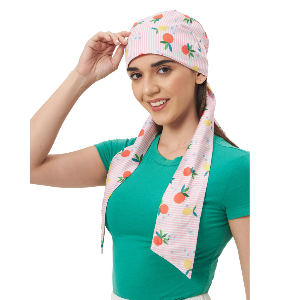 The Headscarves Cotton Printed Headscarf for Women – Soft Chemo Headwear, Stylish Hijab Cap, Breathable Headwrap for Hair Loss, Modest Fashion Scarf & Cancer Turban