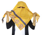 Switchon Rayon Anti Pollution Full face Scarf UV Sun Rays Protection scarf for women - Free Size (Yellow Multi)