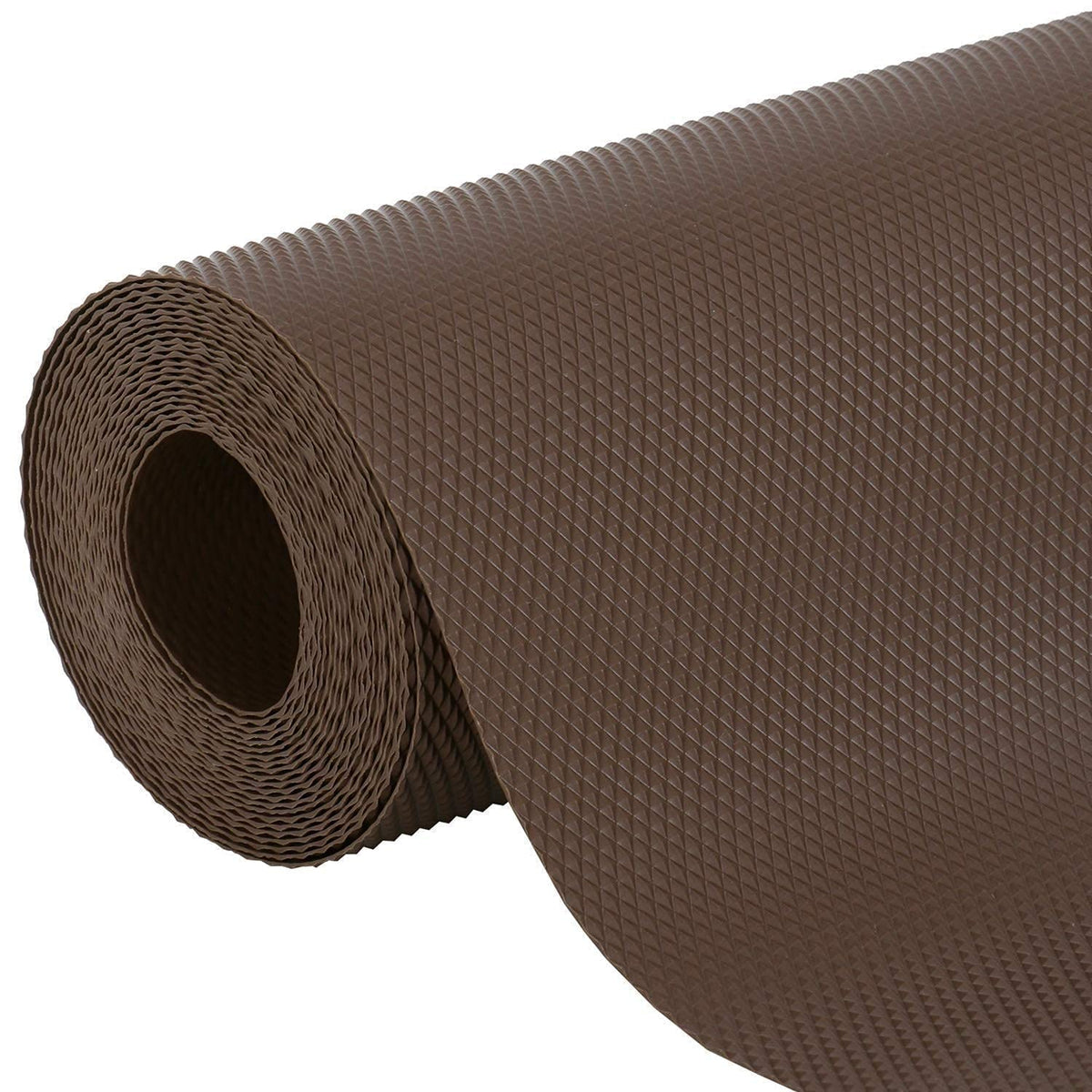 KAYJEN (50Cmx5M) Coffeebrown Food Grade EVA Solid Anti Slip Matsheet For Fridge, Kitchen, Drawer, Shelf Liner, Table (Diamond Texture, Coffeebrown) Kafalo