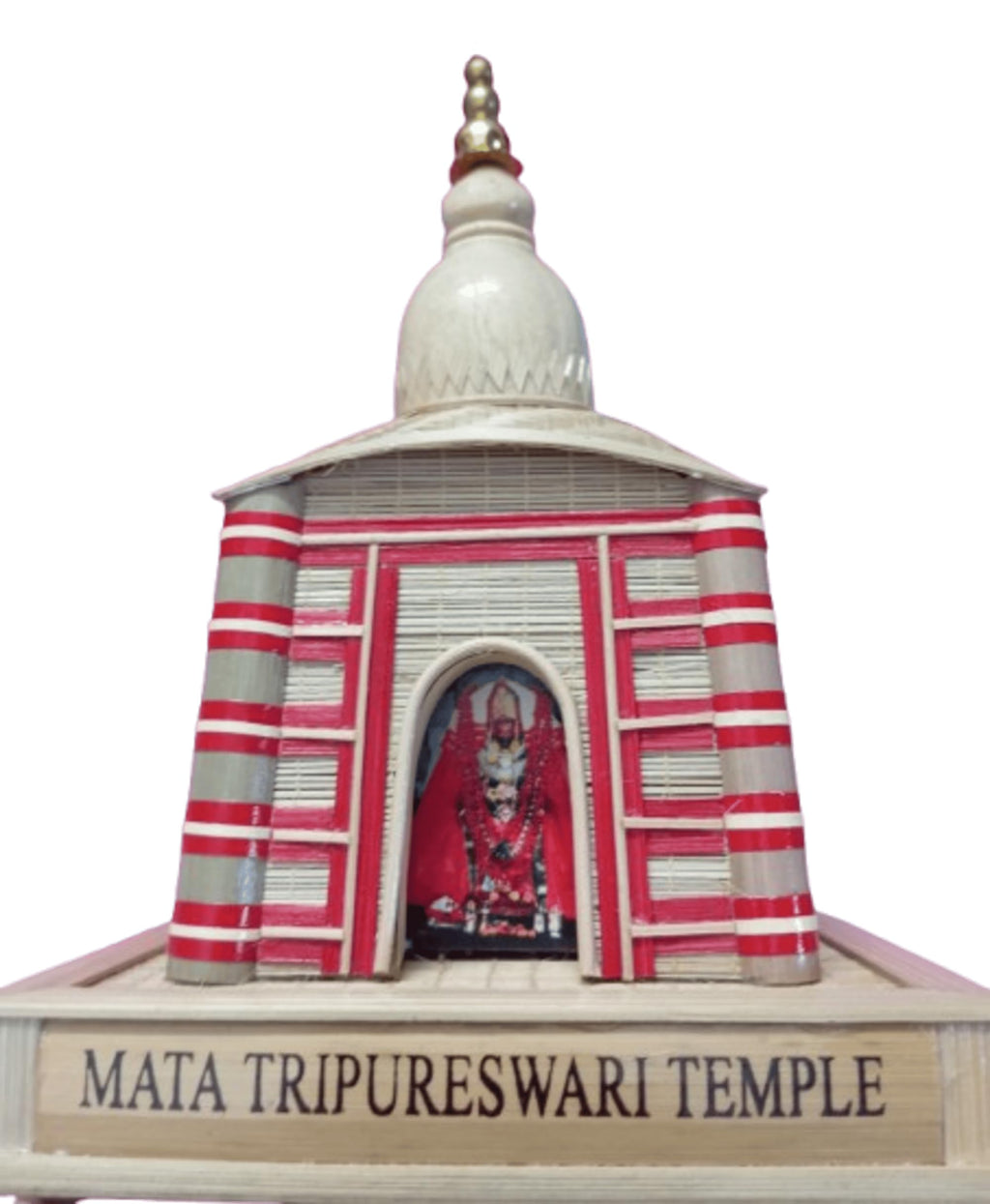 Tribamboo Bamboo Made Tripureswari Temple for Home/Office Decor