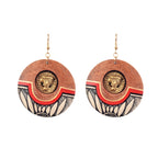 Aakriti Art Creations’ Princess-III' Handcrafted Tribal Wooden Earrings | Multicolor Wooden Beads, Brass & Wood Earrings, Small & Compact | Lightweight Matte Finish | Handmade Ethnic Design