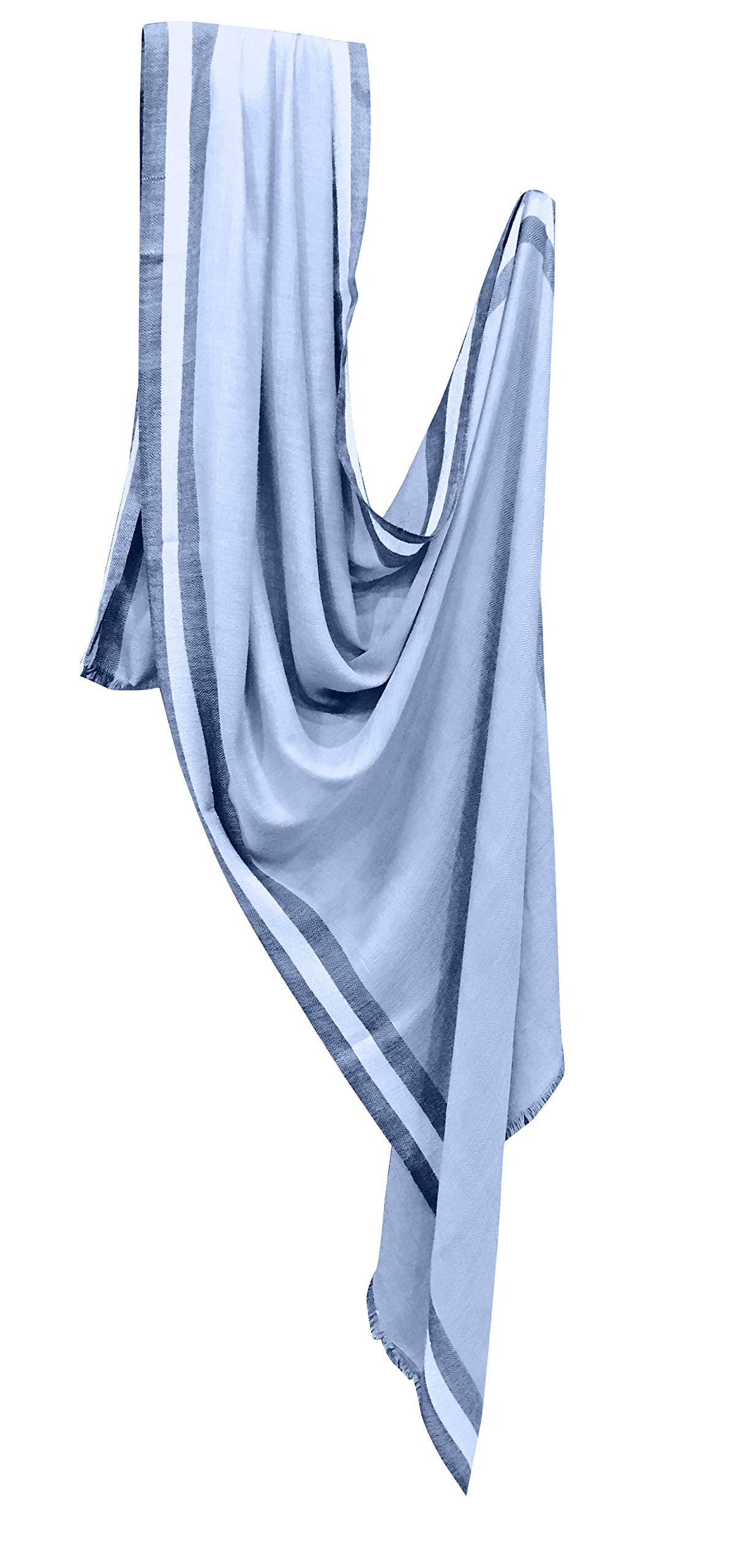 Kabello Women's Persian Print Jacquard Fabric Woollen Woven Soft Shawl, 45 g
