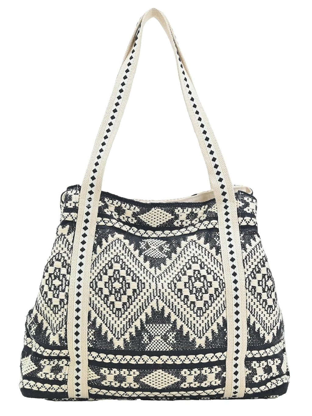 Boho Girl Women Handbags Beaded Work Tote Stylish Ladies Women and Girls Handbag for Office and Travel Shoulder Bag for College | Ladies Purse Handbag | Handbags with Inner Pocket