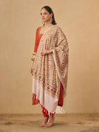 Pashmoda Women Ornate Harmony Fine Wool Nalki Embroidered Stole (Size : 28x80in, 71X203cm) EMST03