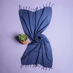 STOLE STUDIO Elegant Luxurious Sequence Viscose Stole Scarf (Navy Blue)