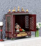 Kamdhenu Art and Craft Wooden Temple/Home Temple/Pooja Mandir/Pooja Mandap/Temple for Home (BJ18)