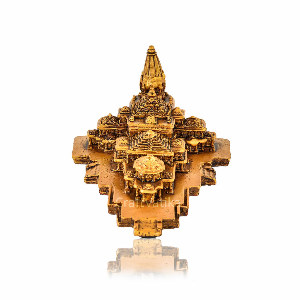 CraftVatika Ram Mandir Ayodhya Model 3D Authentic Design | Ayodhya Ram Mandir Model Resin for Home Temple Home Decor & Gifts Items