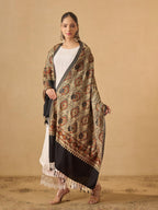 Pashmoda Women Ornate Harmony Fine Wool Nalki Embroidered Stole (Size : 28x80in, 71X203cm) EMST03