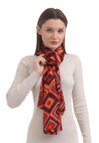 EH 100% Pure Mulberry Silk Scarf for Women, head scarf, neck scarf, hair scarf, digital printed long (22 X 72) (MC 31)