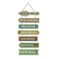 Artvibes Garden Rules Wooden Wall Art For Garden | Balcony | Quotes Decor Item | Craft For Everyone | Decoration Wall Hanging Items | Wall Poster | Unique Gift | Garden Quotes Wall Hanging (WH_7002N)