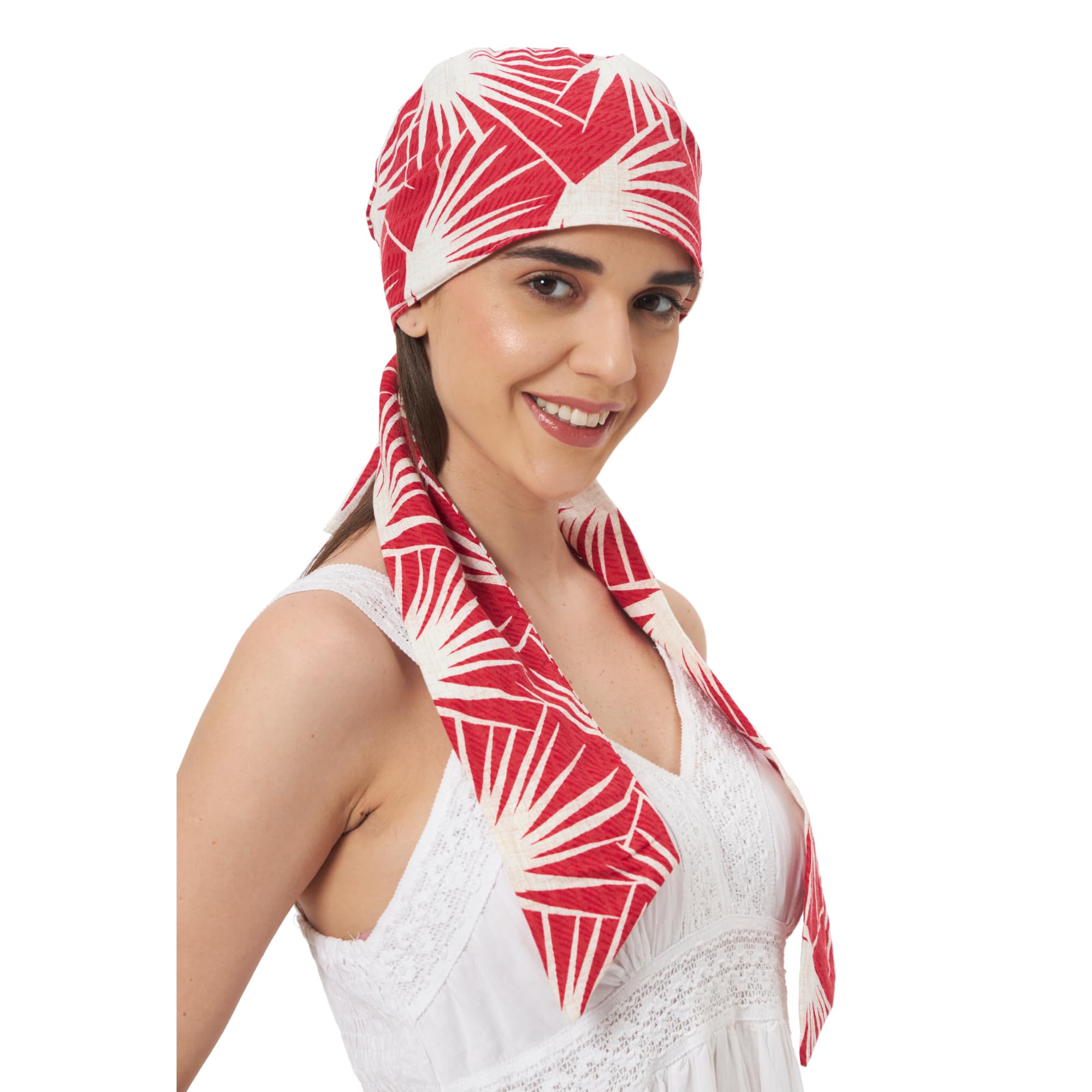 The Headscarves Premium Cotton Printed Headscarf for Women – Soft Chemo Headwear, Stylish Hijab Cap, Breathable Headwrap for Hair Loss, Modest Fashion Scarf & Cancer Turban