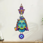 Artvibes Lord Shiva Evil Eye Wall Hanging for Home Temple & Entrance | Spiritual MDF Wall Decor | Meditation Room Vastu Wall Art for Living Room | Office & Main Door | Gift Item (WH_8587N)