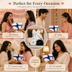 Gift Hamper for Women & Girls | Jewellery & Hair Accessories Set | Beautifully Gift Wrapped | 6-Piece Set with Handmade Products | Birthday Gift, Rakhi Gift for Sister, Return Gifts Under ₹500