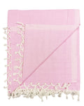 Arvore Bunkaar Pure Handloom 100% Soft Desi Bamboo Viscose Soft Bhagalpuri Andi Chadar/Summer Blanket/Khes/Top Sheet/AC Blanket/Odhne wali Chadar (Pink, Plain, 1, Bhagalpuri Chadar) Kafalo