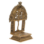 ARTVARKO Brass God Sheshnaag Throne Pooja Singhasan Chowki Prabhavali for Idol Seat God Stand Pooja for Idols 9 Inch