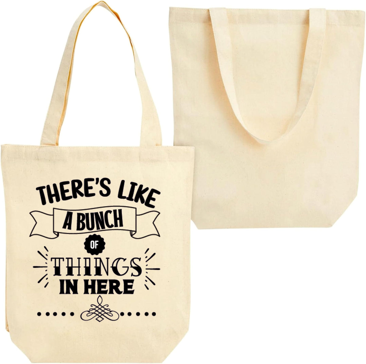 SARITE Canvas Tote Bag, Lightweight Reusable Grocery Shopping Cloth Bags Economical Cotton Tote Bag, Washable Bag, Wear and Tear Resistant Canvas