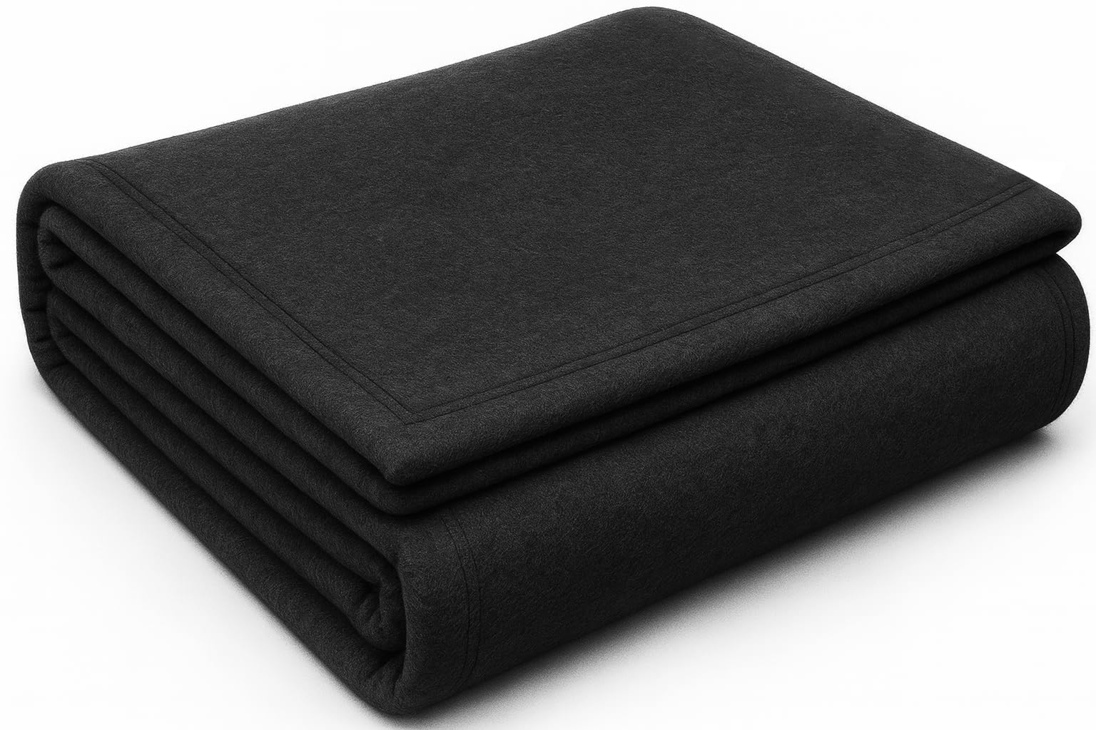 BSB Home Premium Acrylic-Wool Single Bed Blanket – Ultra Warm Winter Blanket for Home & Travel | Soft, Heavyweight, Durable & Fade Resistant (Black, 150 x 220 cm, Weight - 1 Kg) Kafalo