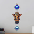 Artvibes Vinayaka Evil Eye Wall Hanging Decor for Home and Office | Nazar Protection Hanging for Entrance Door Living Room Temple | Vastu Positive Energy Good Luck Decorative Gift (WH_8557N)