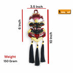 KridayKraft Metal Narsingh Kirtimukha Nazar Battu With Naag Ganesha Suraksha Kawach Mask For Evil Eye Protection For Home, Wall Hanging Mask Office Wall & Door Hanging