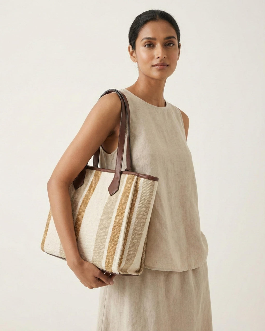 Eco Right Handbag for Women, Work Tote Bag for Women with Detachable Sling Strap & Top Handles, Fits upto 16 Laptop, Office Bag for Woman