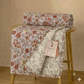 Trance Home Linen Premium 100% Cotton Dohar for Double Bed | 150 GSM | Reversible Ac Comforter | Light Weight All Season Soft Blanket (84x88 Inches | Kalamkari Rust) Kafalo