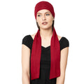 The Headscarves Women's Bamboo Viscose Prana Scarf (HS131_redrose)