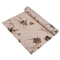 Kuber Industries Floral Shelf Liner|Kitchen Cabinet Shelf Protector|Kitchen Liners for Cabinets|Drawer Liner Mat|Flower Wallpaper Shelf Liner Cabinet Mat|5 Mtr|Brown Kafalo
