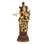 ARTVARKO Brass Krishna Idol Murli Krishan Bhagwan Statue Murti Gift Home Decor God Deity Lord Krishna Idol Statue Religious Height 21 Inches
