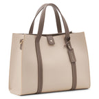 Miraggio Grace Solid Tote Bag For Women With Adjustable & Detachable Sling | Tote Bag For Women Stylish (Ivory)
