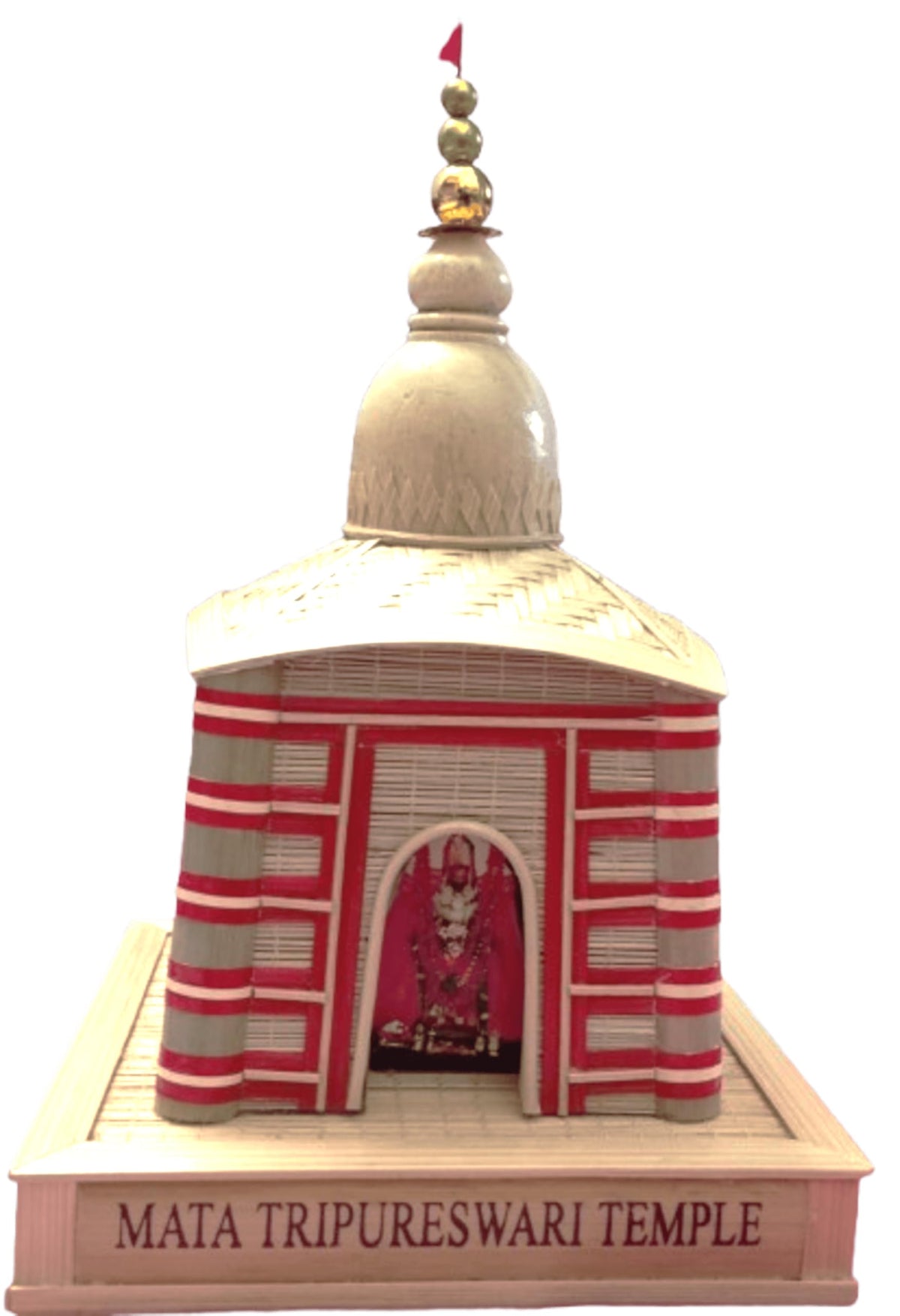 Tribamboo Bamboo Made Tripureswari Temple for Home/Office Decor