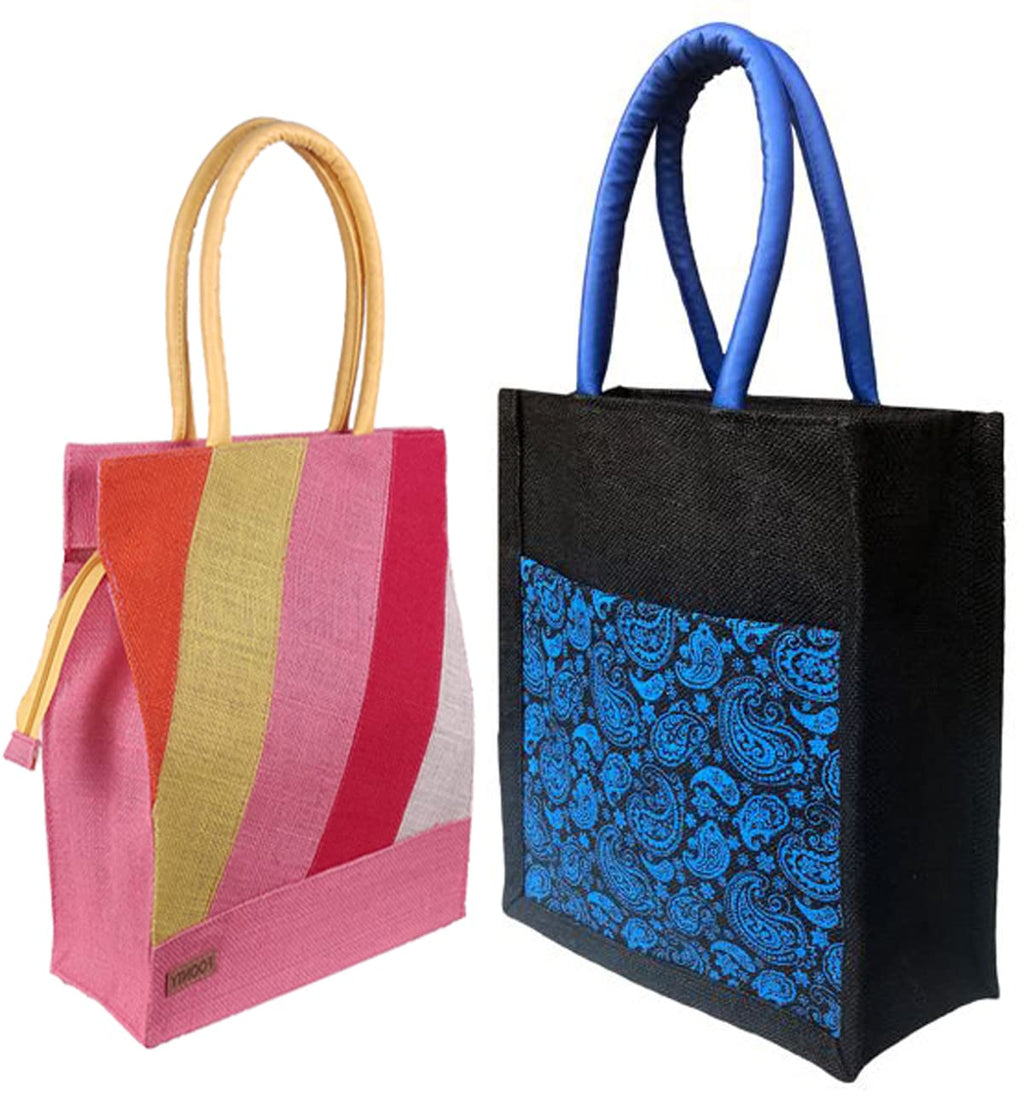 FOONTY Daily Use Tote Bag/Grocery Bag/Gym Bag/Lunch Bag(Multicolor,FAB-34C)