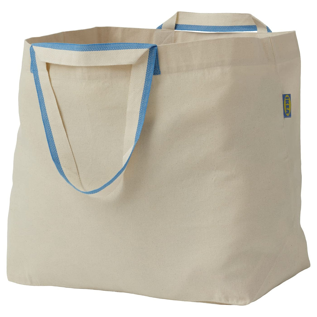 BS Case Ikeaa SPIKRAK Cotton Carrier Bag, 50L (13 Gallon), Washable, Natural