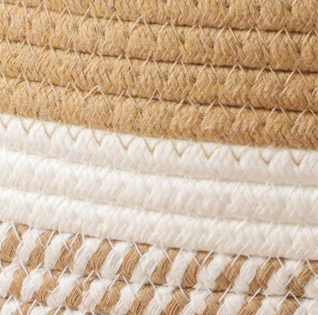 DYARCHY Handmade Cotton Rope Tote Bag | Eco-Friendly Multipurpose Handbag for Women | Casual Shoulder Bag for Shopping, Picnic, Travel & Everyday Use (BEIGE)