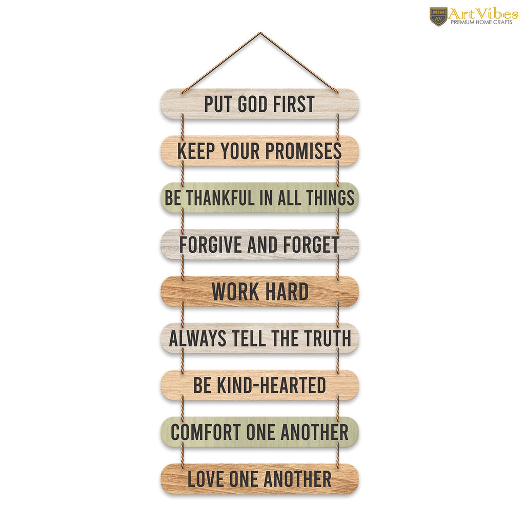 Artvibes Positive Quote Decorative MDF Wooden Wall Art for Home Decoration | Quotes Decor Item | Wall Illustrations | Office Decoration | Wall Art Print | Inspirational Quotes | Gift Items (WH_9322N)