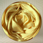 FAHABO Scarf Woman Premium Self-Woven Satin Silk Scarves | Hijab Scarf | Headscarf | Neck Scarf | Stoles | Wraps (Liquid Golden)