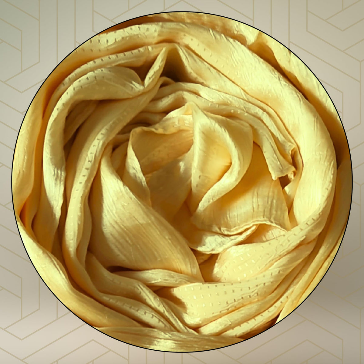 FAHABO Scarf Woman Premium Self-Woven Satin Silk Scarves | Hijab Scarf | Headscarf | Neck Scarf | Stoles | Wraps (Liquid Golden)