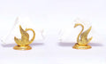 Prince Home Decor & Gifts Oxidize Metal Decorative Golden Swan Duck Shape Napkin, Tissue Paper Holder for Dining Table 2 pcs Set,Animal Showpiece Figurines Metal Statue & Gifts Article...