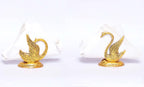Prince Home Decor & Gifts Oxidize Metal Decorative Golden Swan Duck Shape Napkin, Tissue Paper Holder for Dining Table 2 pcs Set,Animal Showpiece Figurines Metal Statue & Gifts Article...