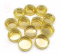 12 pc Metal Tealight Round Golden Candle Holder Stands for Pooja thali Decoration Candle Stand Diya Stand for All Festive Diwali Laxmi Pooja Ganesh Chaturthi Home Temple Floor Decoration