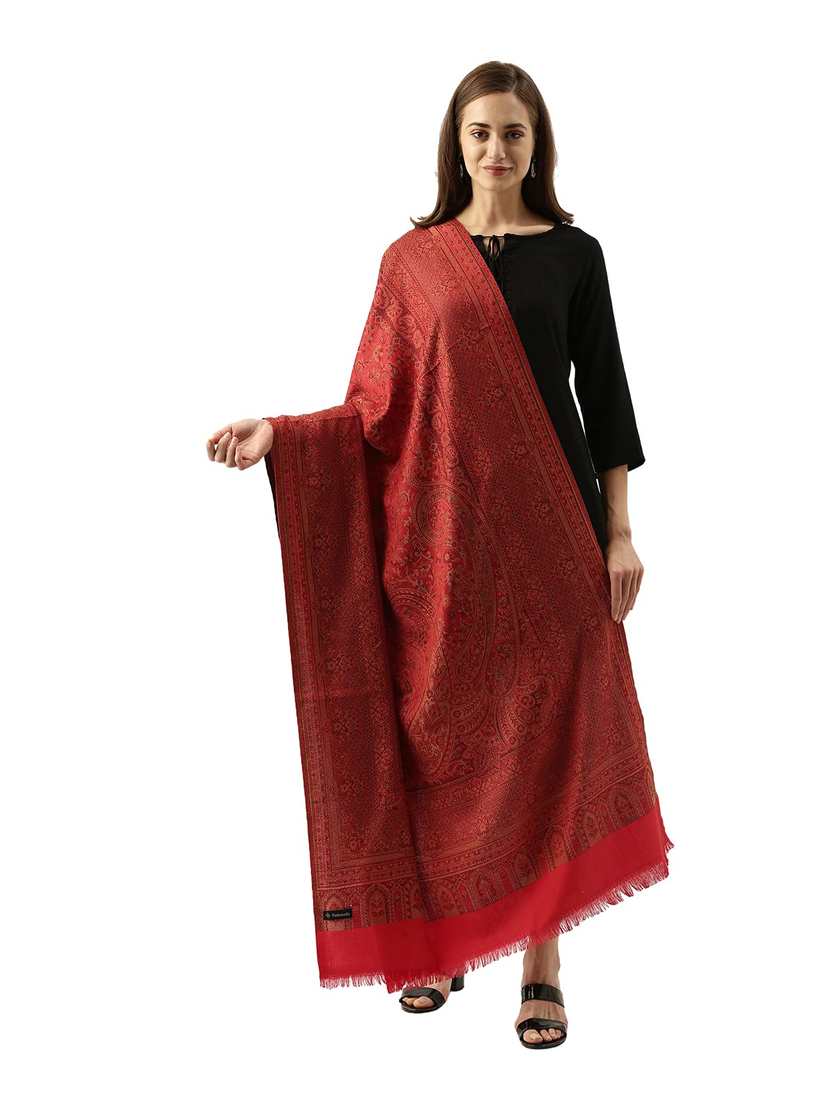 Pashmoda Women Ghazal Antique Jamawar Shawl (Size: 101 X 203 CM)