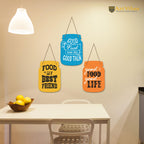 Artvibes Good Food Good Life Quote Decorative Wall Hanging Decoration item for Kitchen | Home Decor | House Warming Gifts | Kitchen Quotes Decor Item | Wall Decoration (WH_8924N)