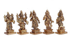 ARTVARKO Brass Dashavatara Dasavatharam of Lord Vishnu Statues Ten Incarnations Avatars Idol Murti Height 2.5 Inch